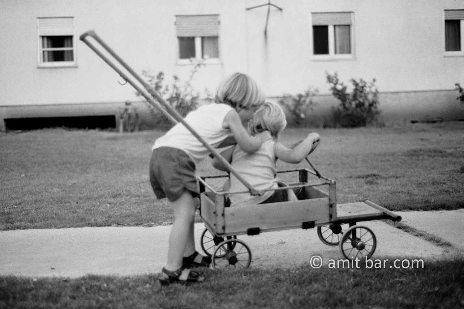 Quarrel III: Twins quarreling over the use of a hand-wagon