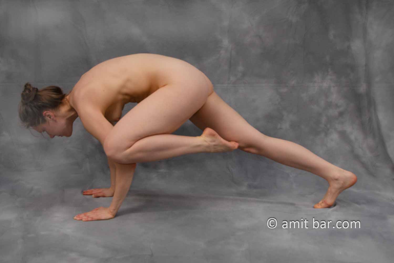 Radmila's yoga IV: Model Radmila is exercising again yoga in my studio