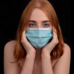 RedHead Olive portrait: Portrait of RedHead Olive with a mask