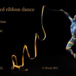 Ribbon dance video: Body-painted Ana is dancing beautifully with a ribbon to the tunes of Leroy Anderson.
