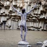 Rocky Girl II: Body painted model at the Golan Heights, Israel