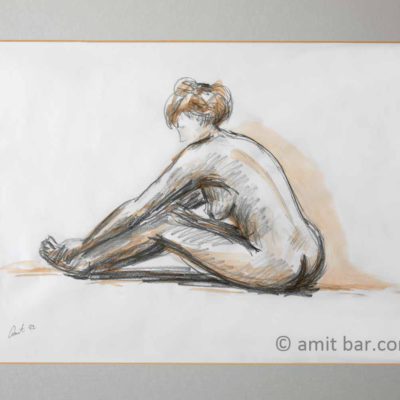Seated nude holding her toes