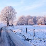 Snow and sun III: Frozen landscape by Zelhem and De Slangeburg, Doetinchem, The Netherlands
