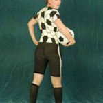 Soccer I: Body-painted model with football clothing