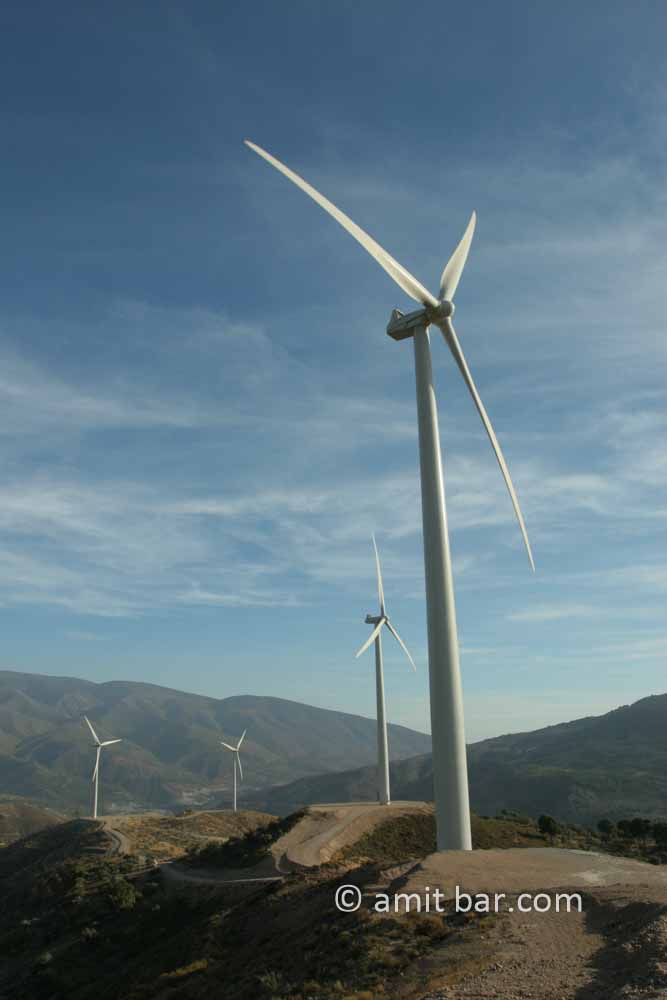 Spanish windmills: Windmills in Spanish mountains