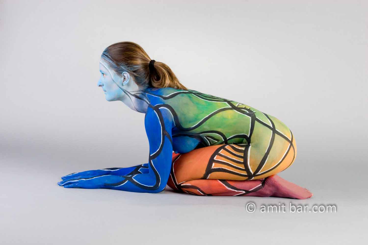 Sphinx I: Body-painted model in various colours