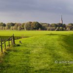 Stromclouds above the town Doesburg, The Netherlands