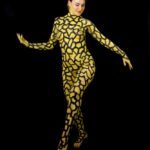 Striped I: Model Anna Vovk is dancing in my studio