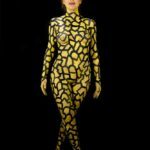 Striped III: Model Anna Vovk is dancing in my studio