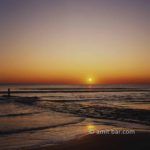 Sunset at shore II: Sunset at the shore of Westen-Schouwen, The Netherland