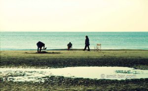 Surreal: Surreal scene on the sea shore