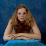 Swimmer III: Portrait of a nude model in my studio