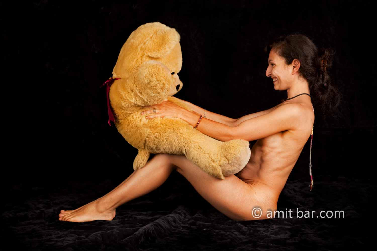 Teddy bear I: Teddy bear with nude model