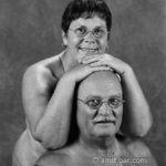 The couple portrait: Two naturist models