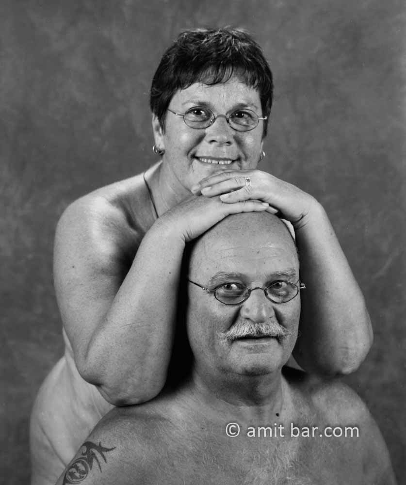 The couple portrait: Two naturist models