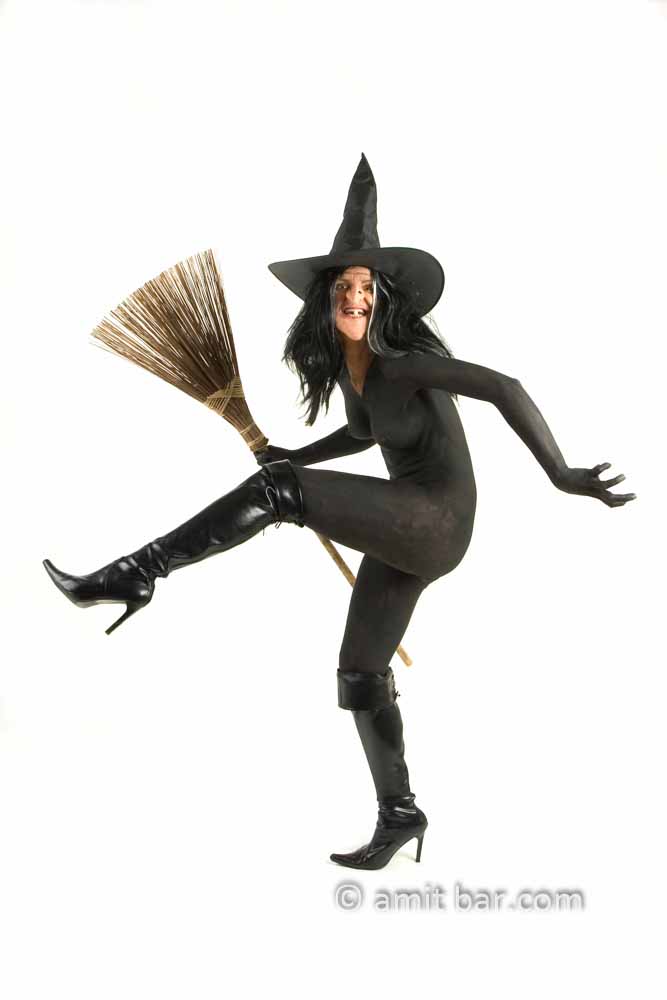 The witch II: Body-painted model as a witch