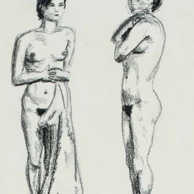Two nude figures