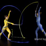 Two ribbons III: body-painted dancers with ribbons