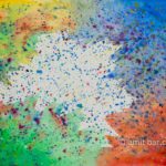 Universe: Universe painting. Aquarel