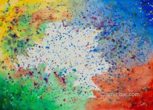 Universe: Universe painting. Aquarel