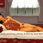Venus of Urbino video: This modern version of Venus has been decorated with body-painting of the the flowers which she holds in her hand.