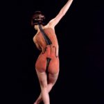 Violin III: Body-painted model as a violin