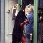 Who's afraid of the Devil III: An actor dressed as a devil is chasing a girl on street theater festival in Doetinchem, The Netherlands