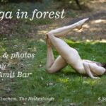 yoga in forest