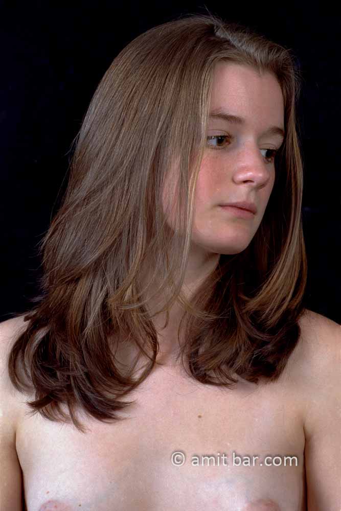 Young nude woman IV: Portrait of a nude model in my studio